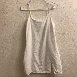 Mini Spaghetti white dress